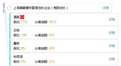 上海確盈餐飲管理合伙企業(yè)有限合伙食品經營業(yè)務概述